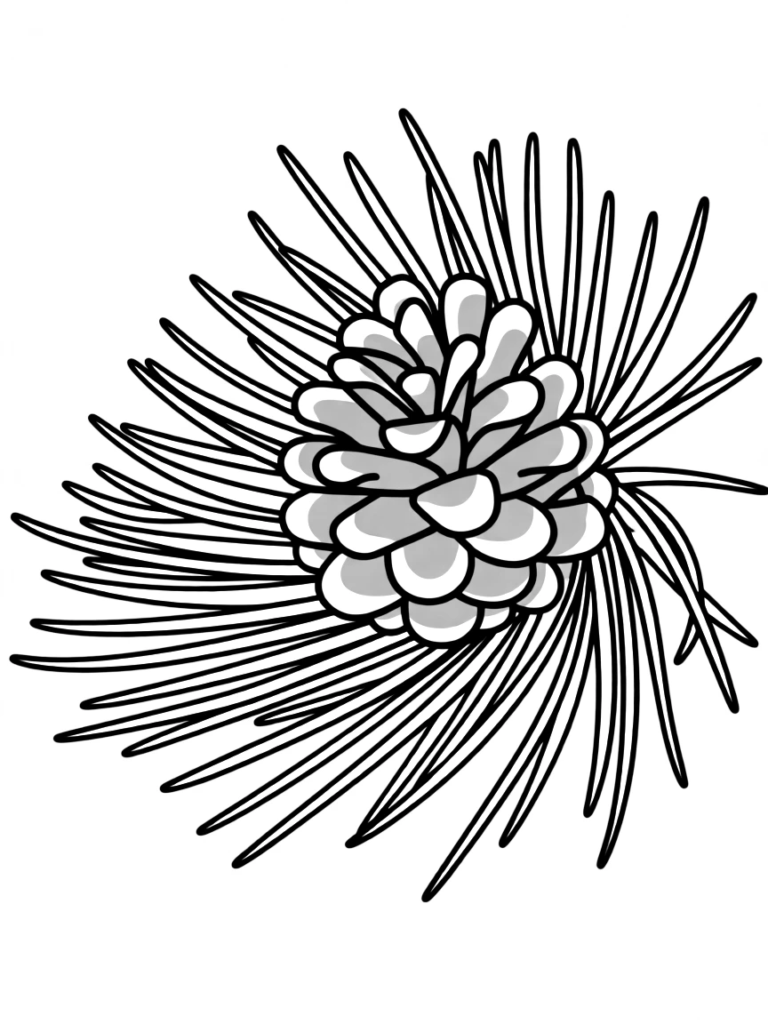 (New Jersey) A Jersey pine cone and pine needles