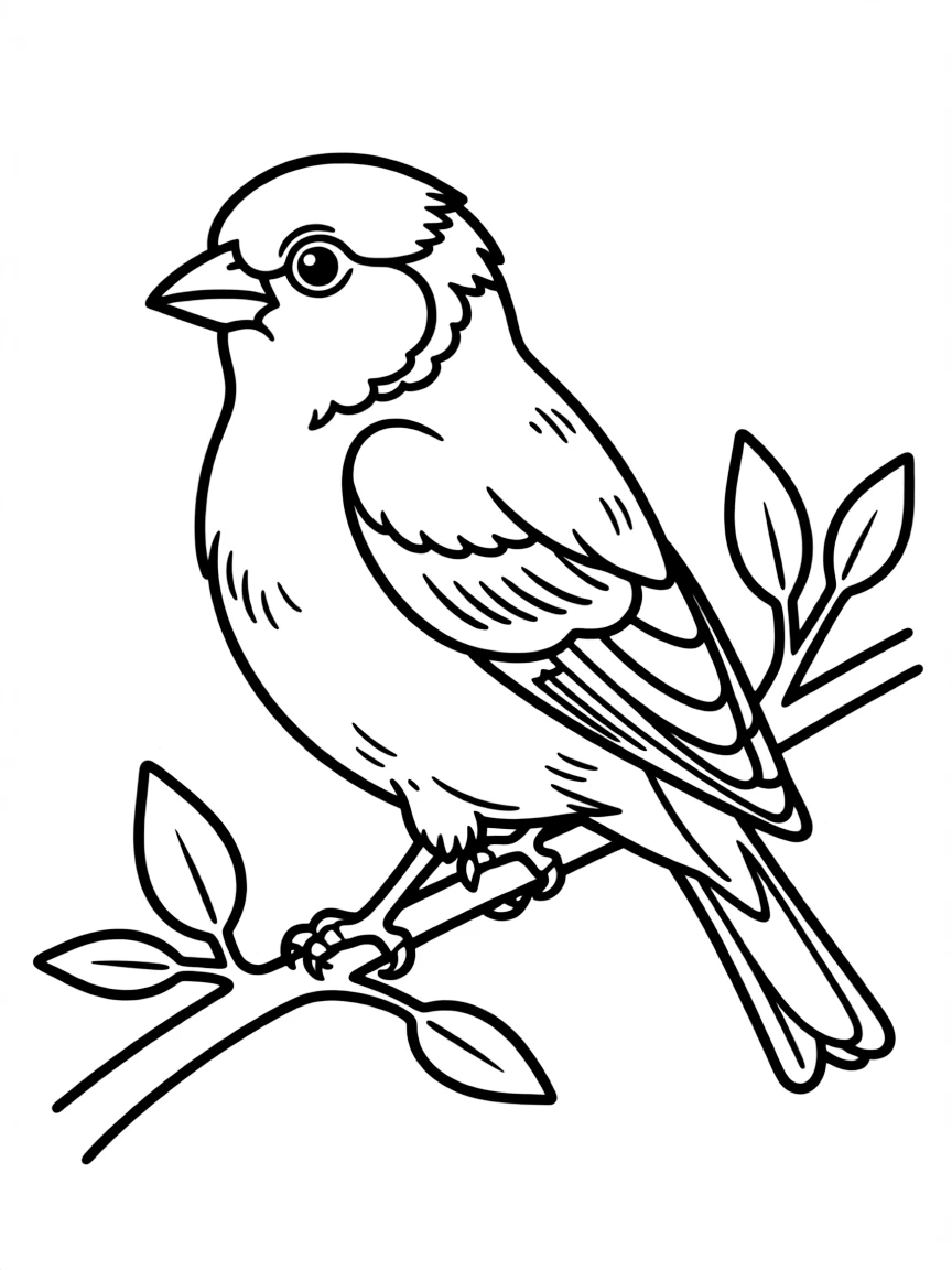 (New Jersey) A Jersey goldfinch bird (state bird) on a branch