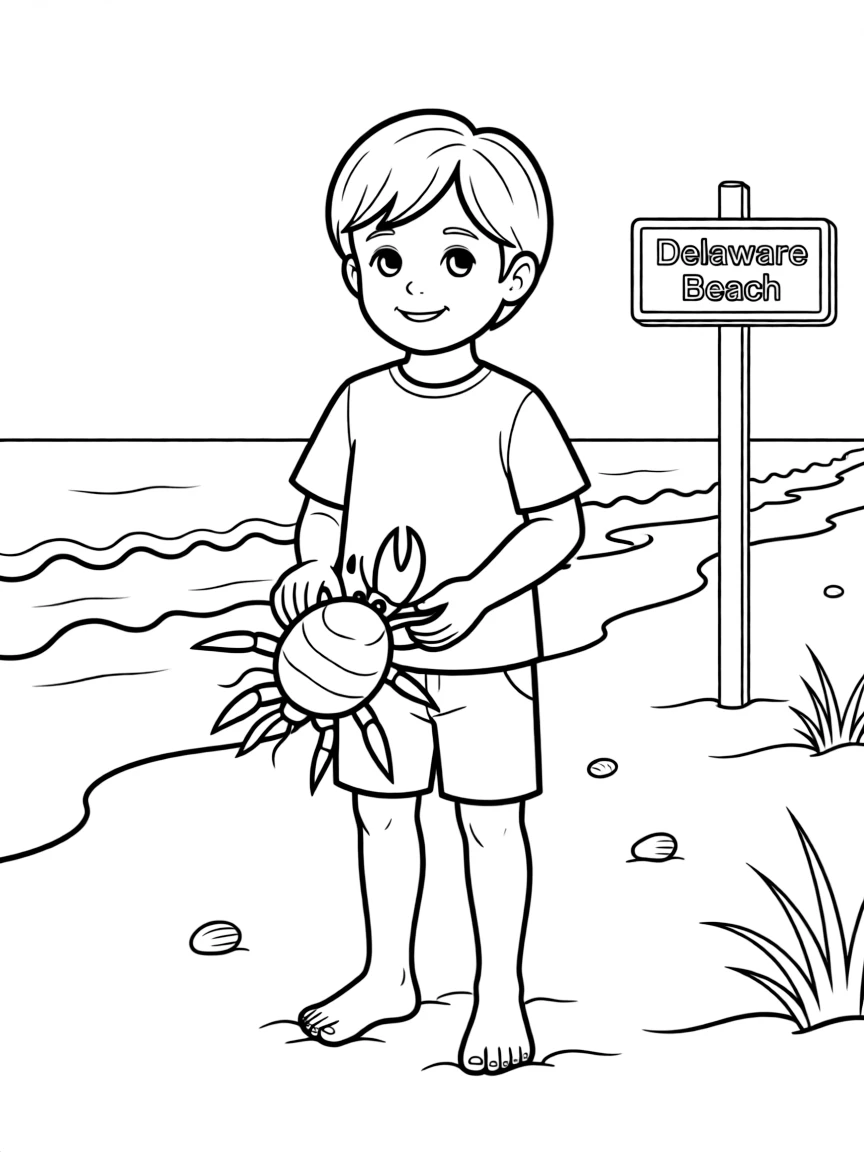 (Delaware) A horseshoe crab on a Delaware beach