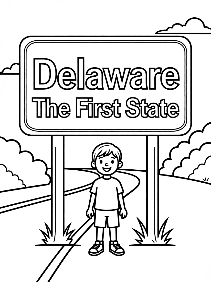 (Delaware) The First State sign