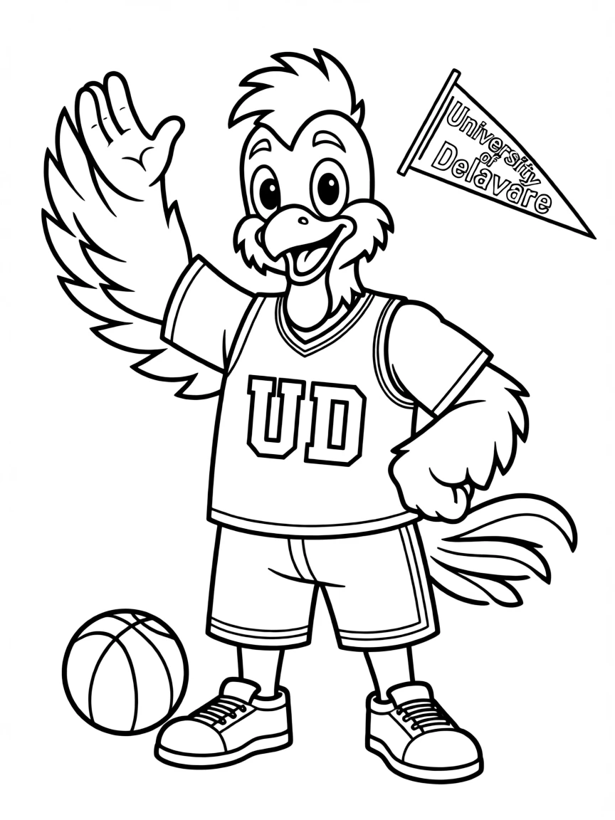 (Delaware) The University of Delaware mascot – YoUDee