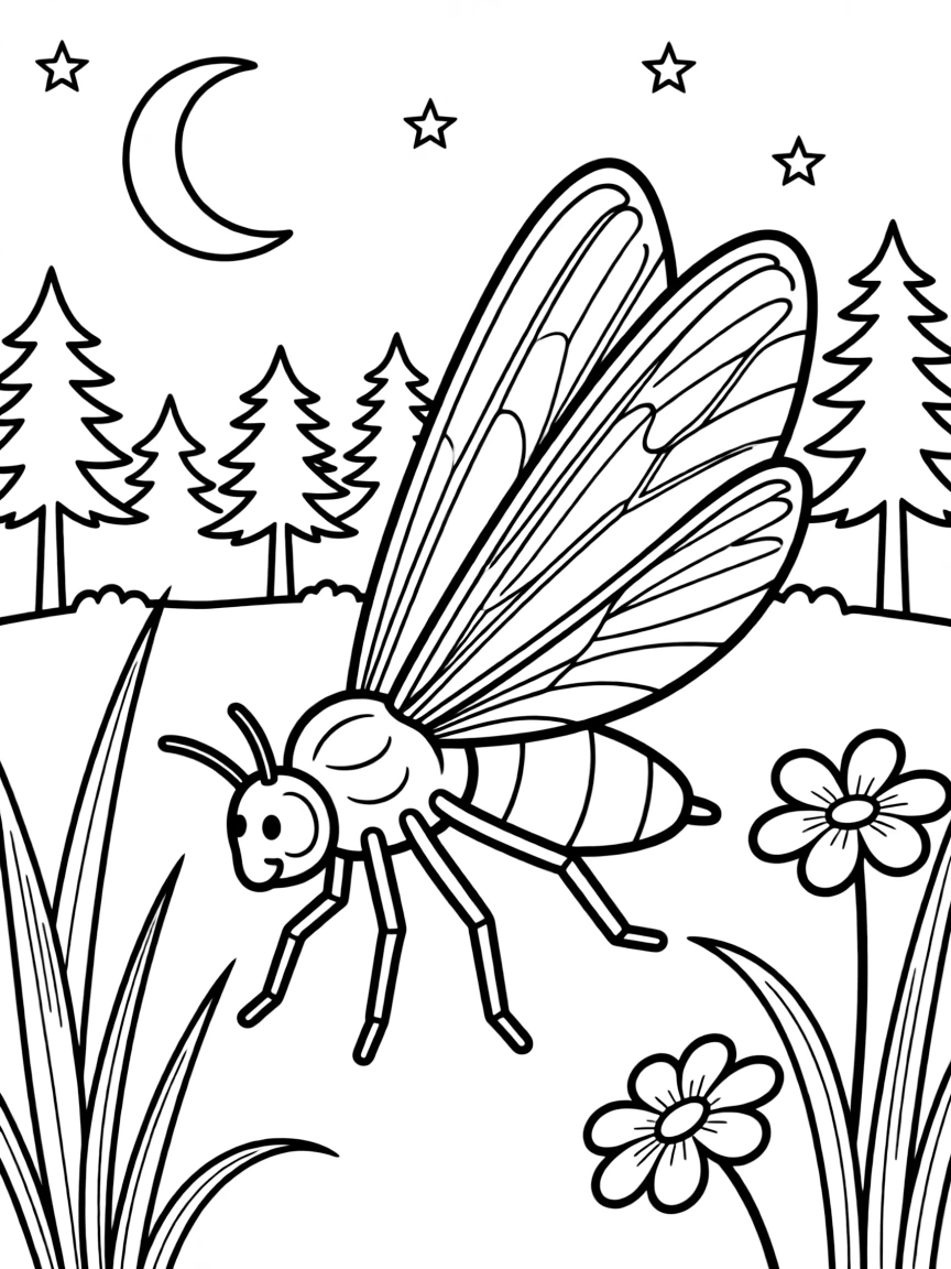 (Delaware) A Delaware firefly glowing at night