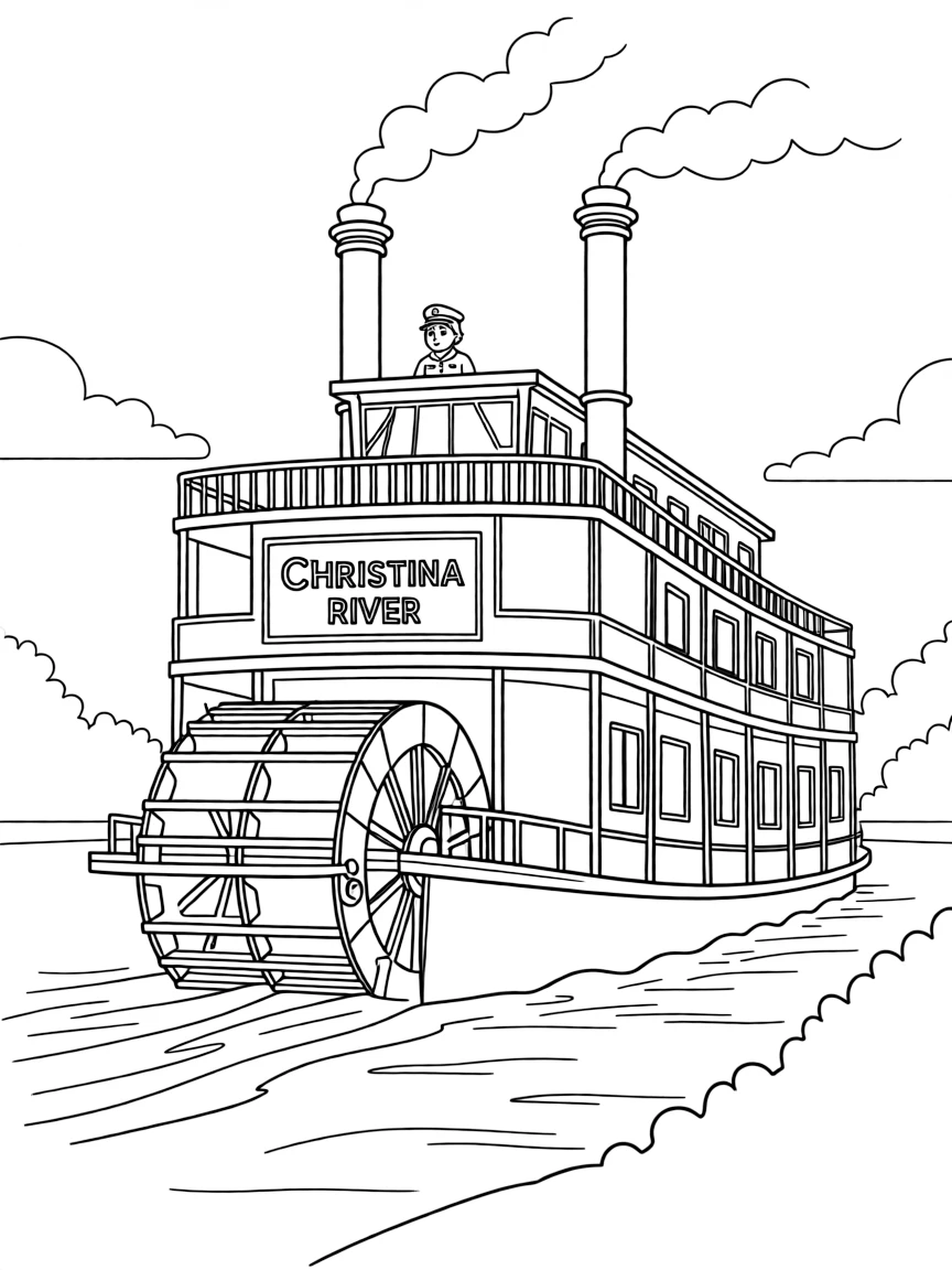 (Delaware) A riverboat on the Christina River