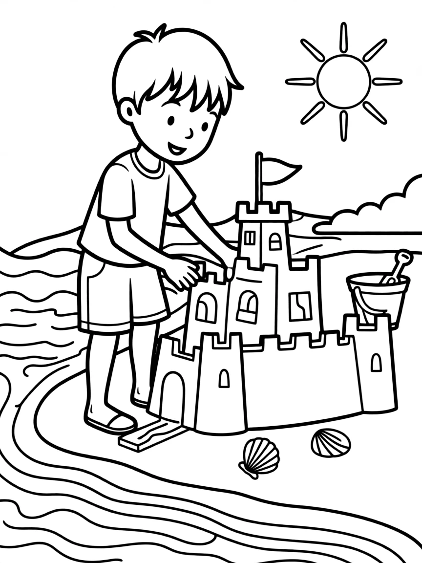(Delaware) A sandcastle at Delaware’s coastline
