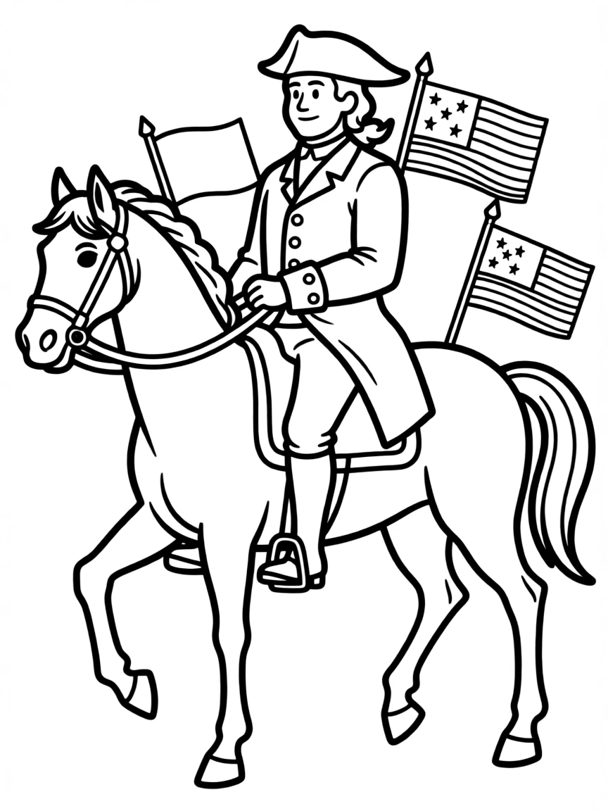 (Delaware) The Constitution signer from Delaware – Caesar Rodney on horseback