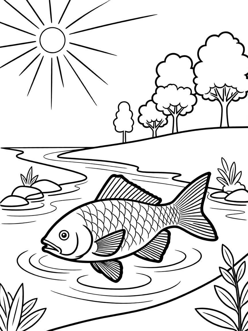 (Delaware) A fish swimming in the Delaware River
