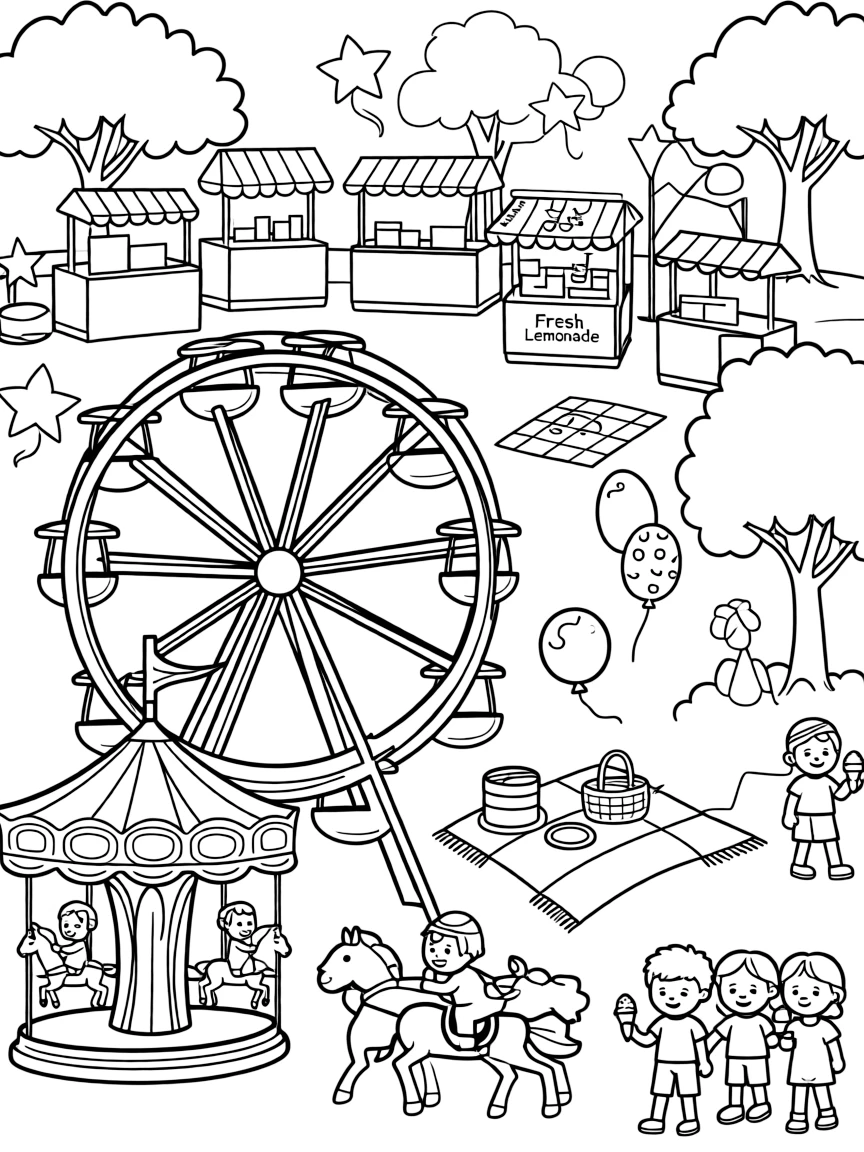 (Delaware) A summer fair in Sussex County
