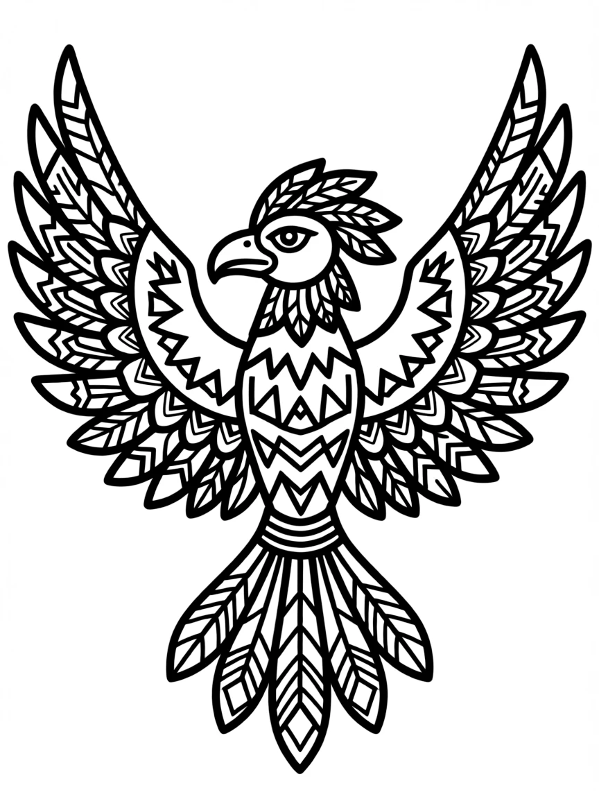 (Arizona) A thunderbird symbol from Native culture