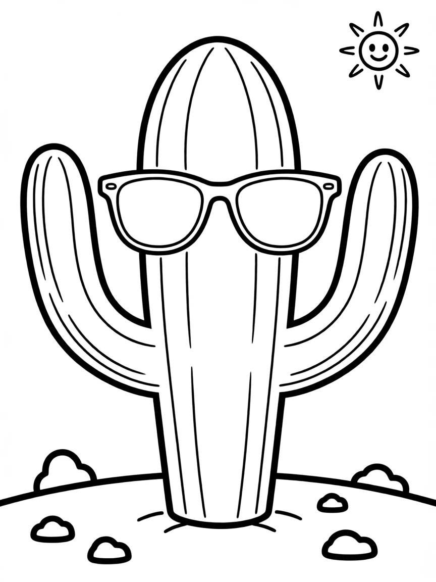 (Arizona) A saguaro cactus wearing sunglasses
