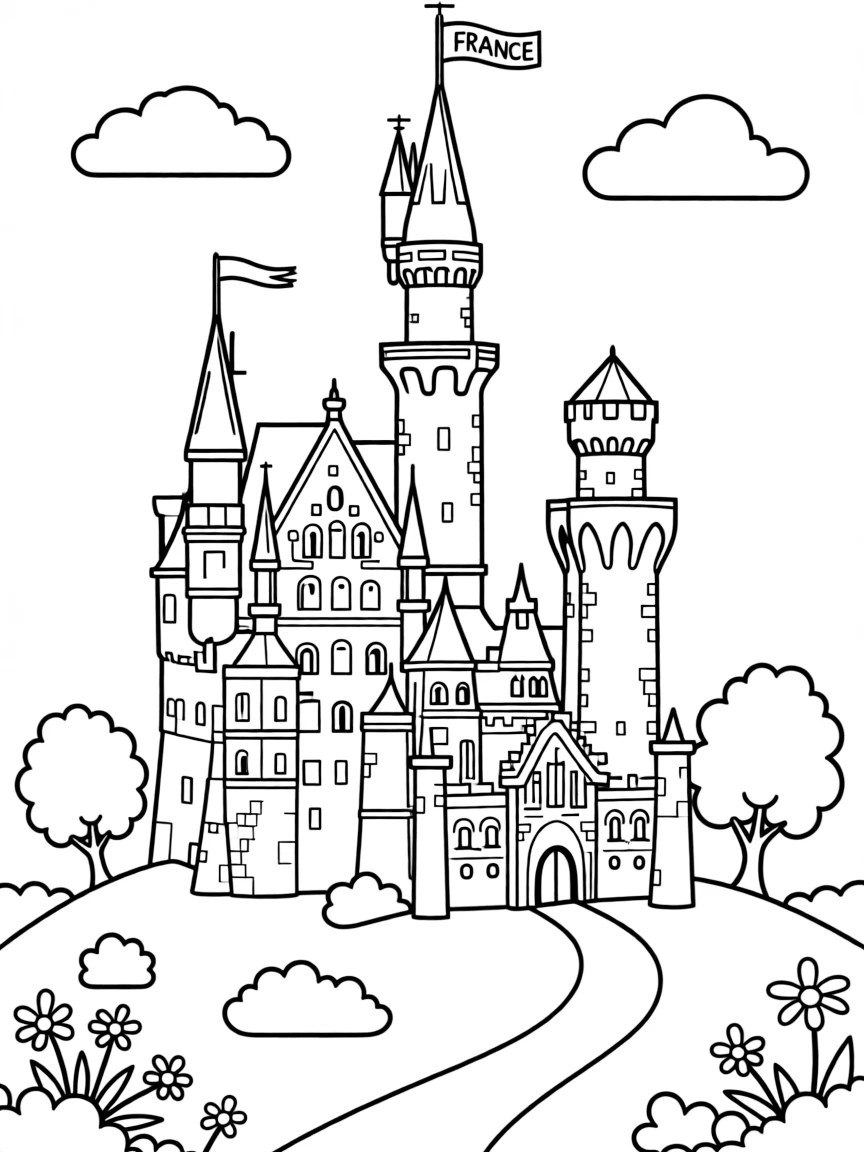 (France) Château de Neuschwanstein-inspired fairy tale castle