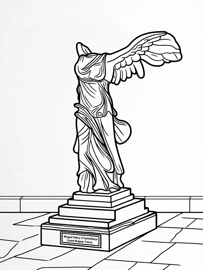 (France) Louvre's Winged Victory of Samothrace statue