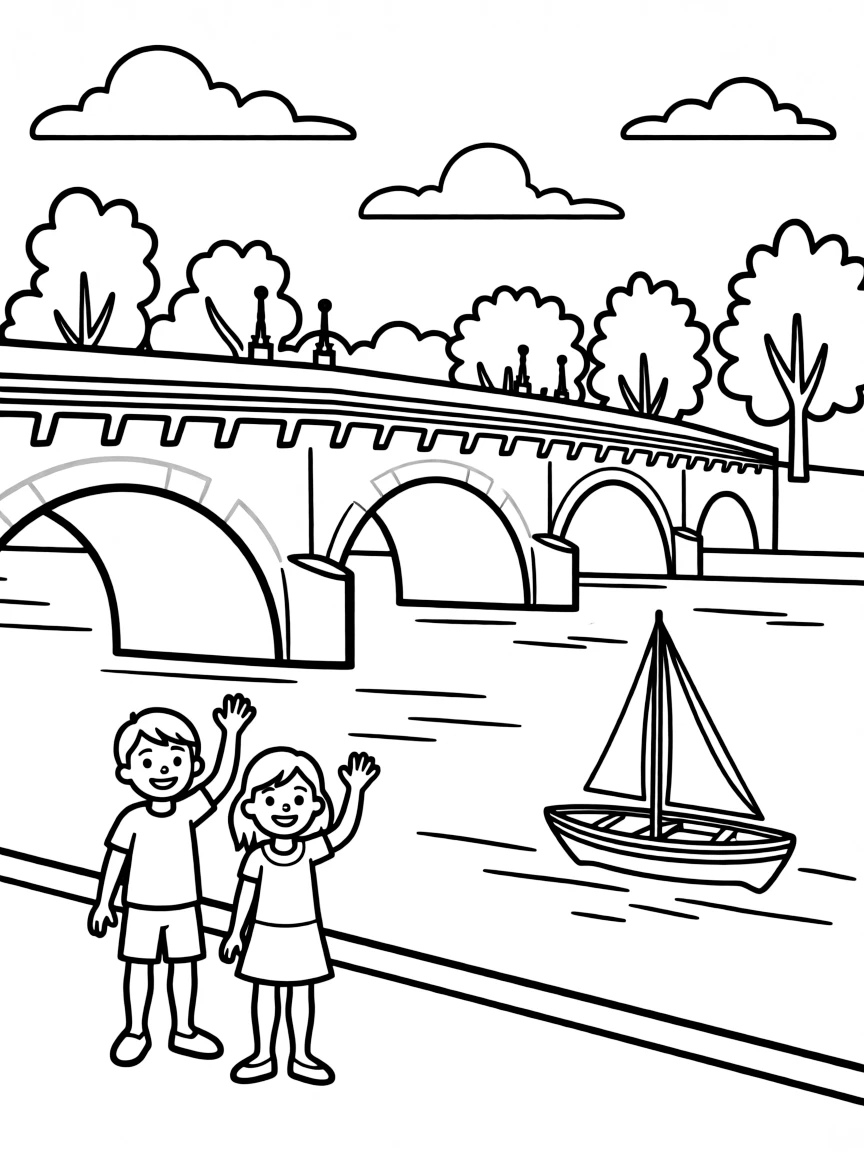 (France) Pont Neuf bridge with its distinctive arches