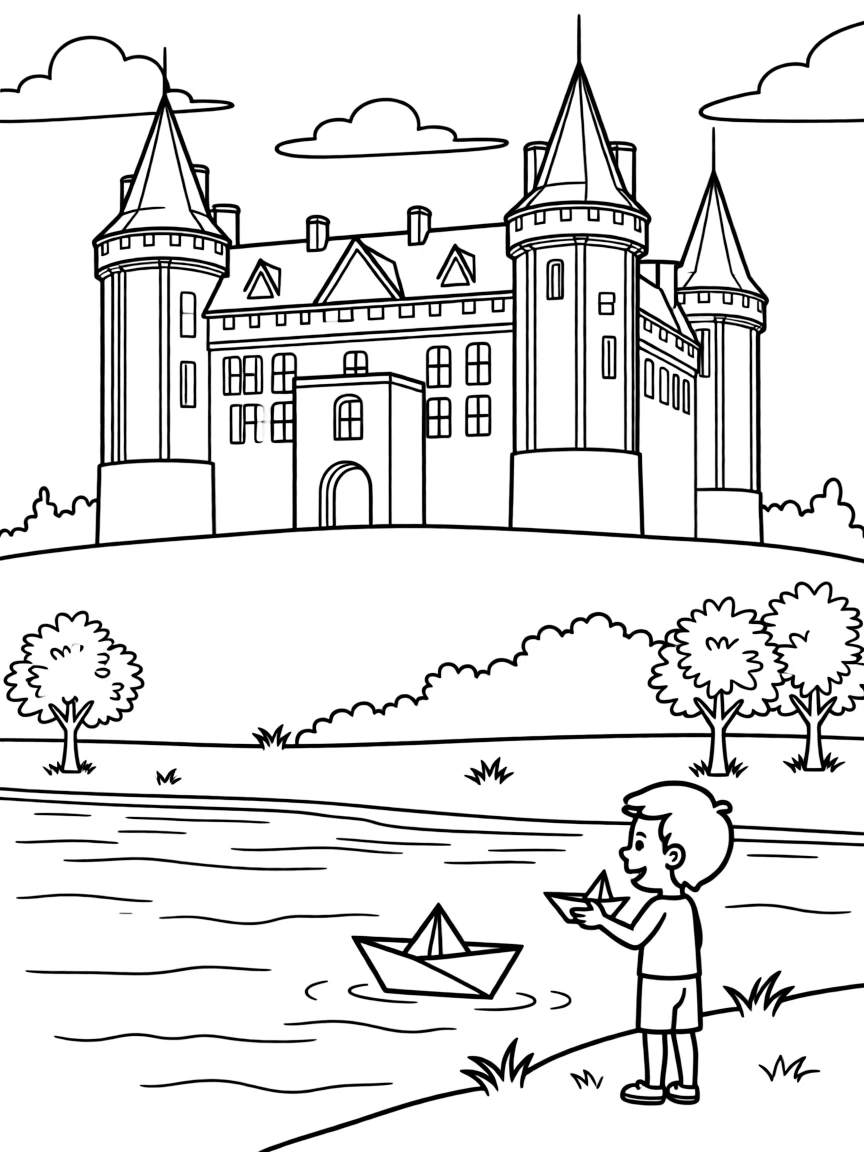 (France) Château de Saumur overlooking the Loire