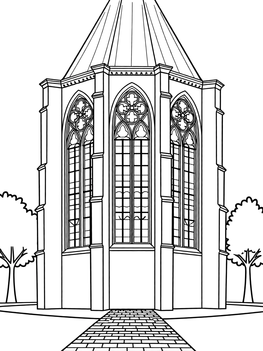 (France) Sainte-Chapelle with its famous stained glass