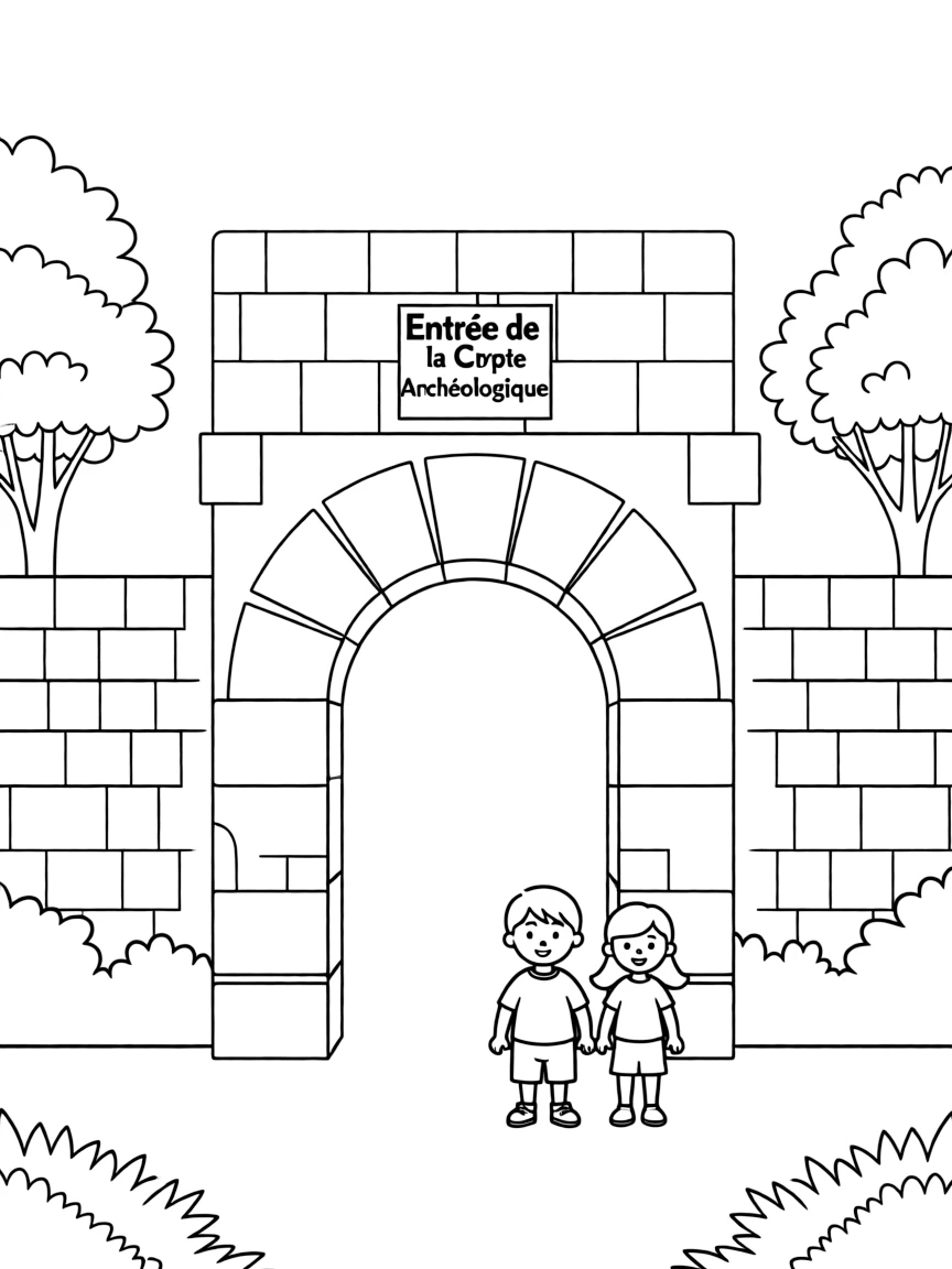 (France) Notre-Dame archaeological crypt entrance