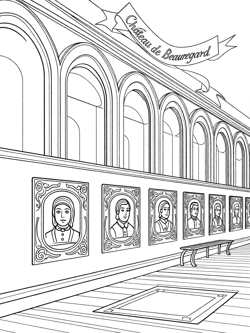 (France) Château de Beauregard portrait gallery
