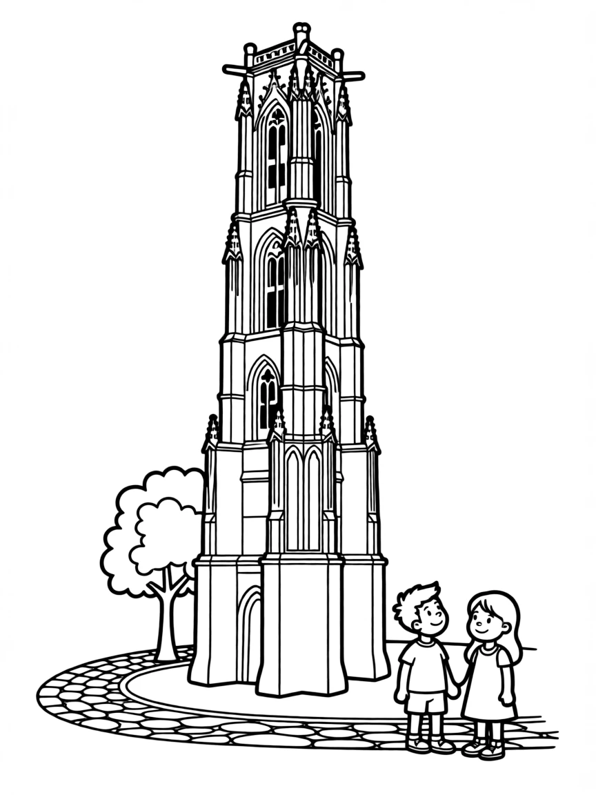 (France) Tour Saint-Jacques Gothic tower
