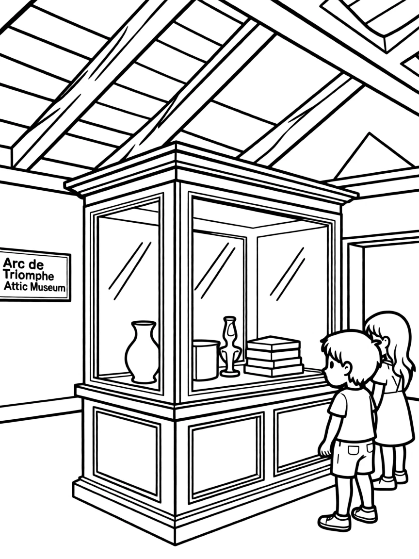 (France) Arc de Triomphe attic museum space