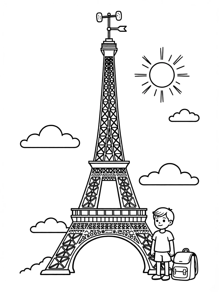 (France) Eiffel Tower weather station at the top