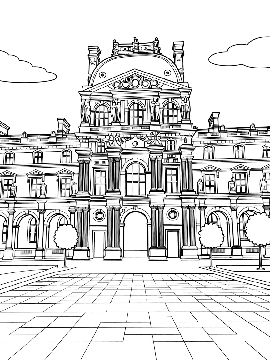 (France) Louvre Sully wing Renaissance architecture
