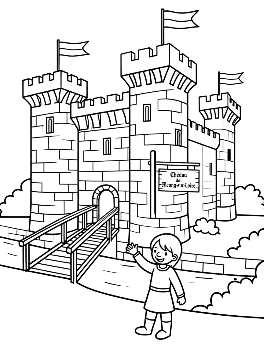 (France) Château de Meung-sur-Loire medieval keep