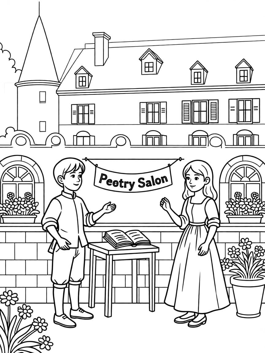 (France) Château de Talcy Renaissance poetry salon