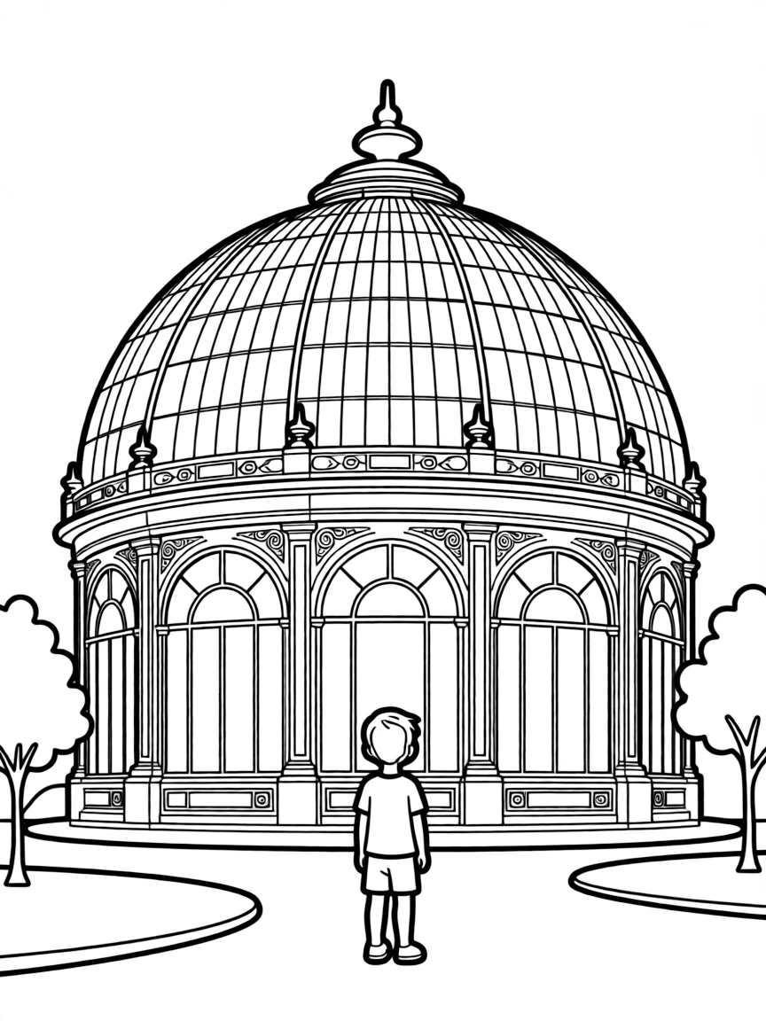 (France) Grand Palais glass dome and iron architecture