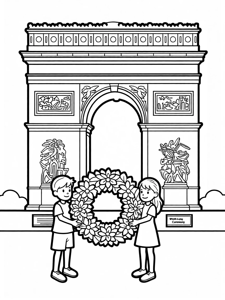 (France) Arc de Triomphe wreath laying ceremony