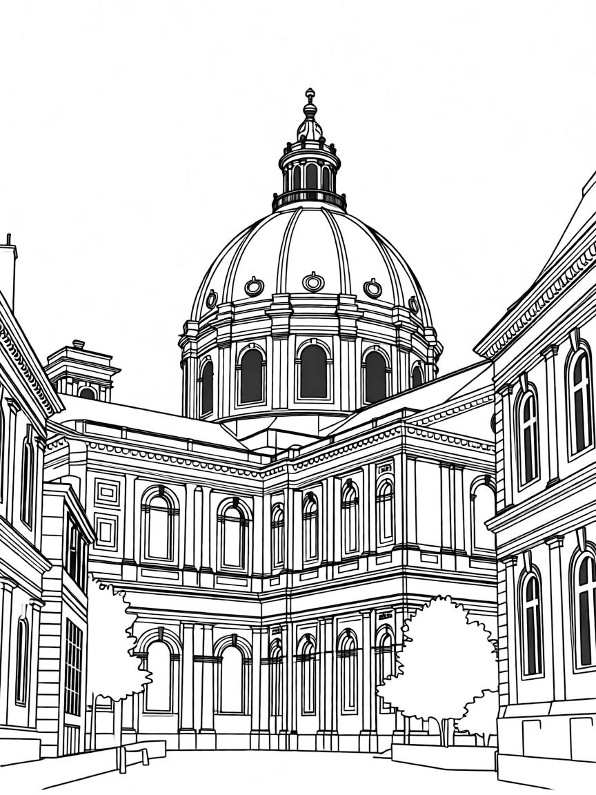 (France) Église du Val-de-Grâce baroque dome