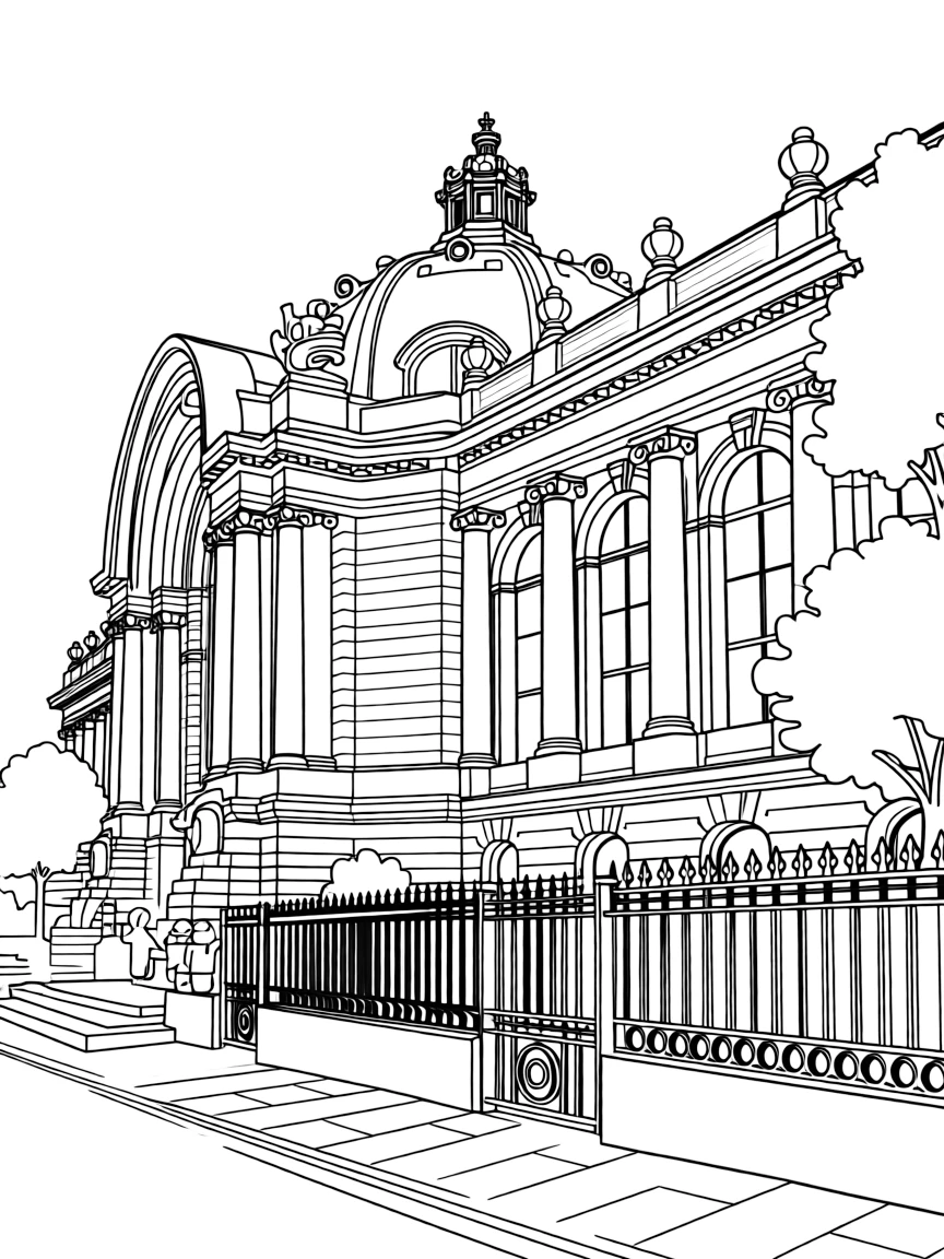 (France) Petit Palais Belle Époque architecture