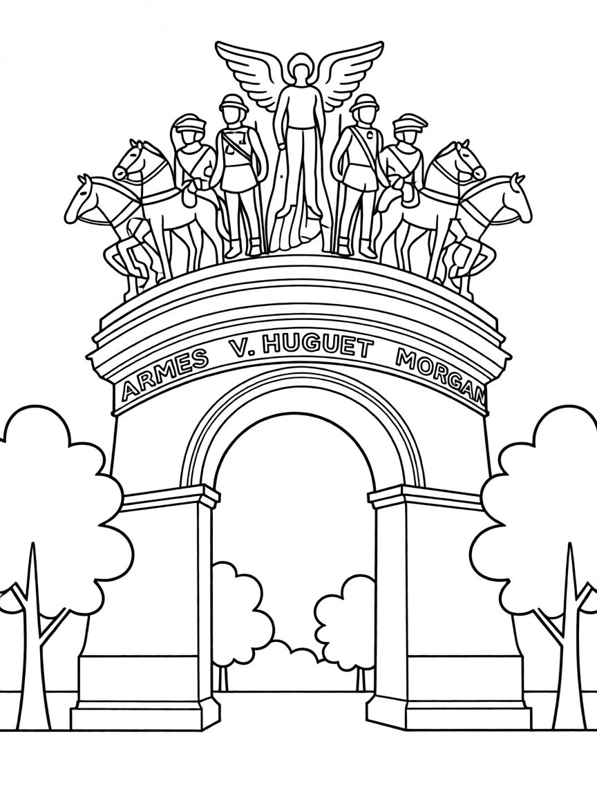 (France) Arc de Triomphe sculptural program symbols