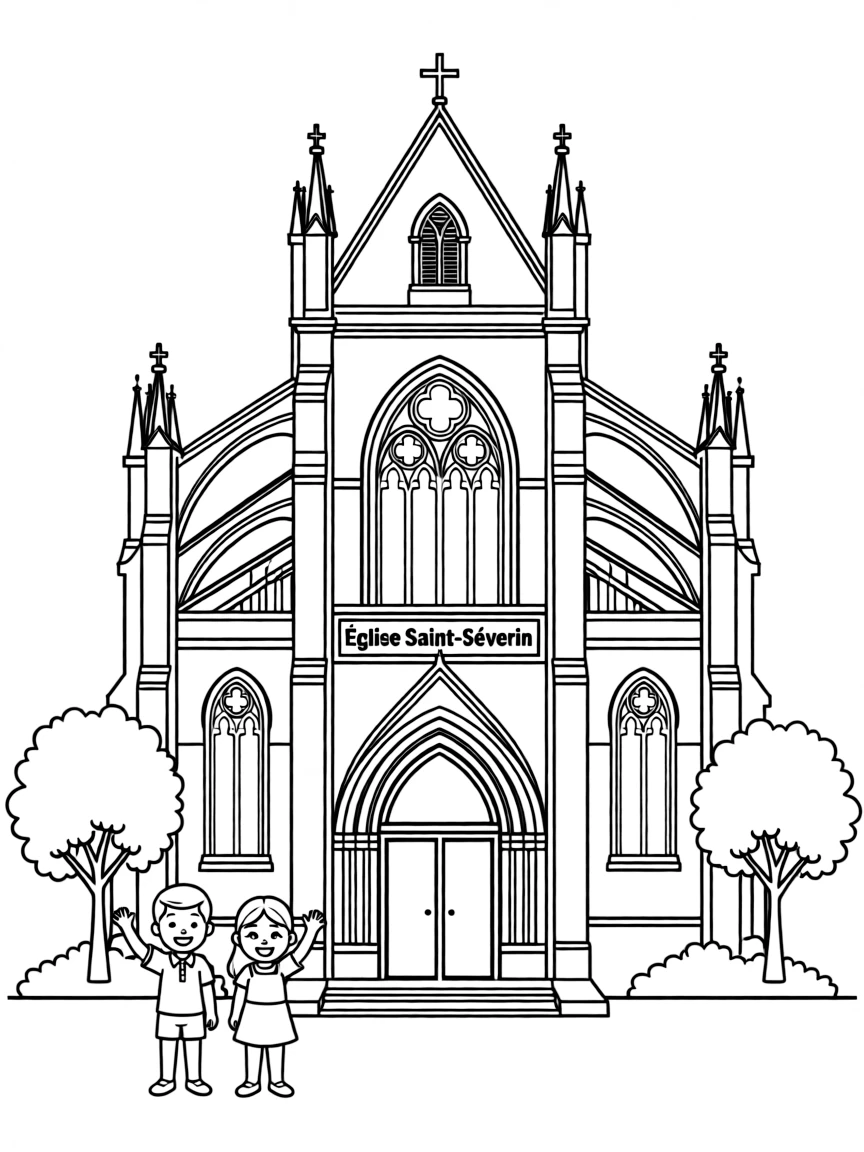 (France) Église Saint-Séverin Gothic architecture