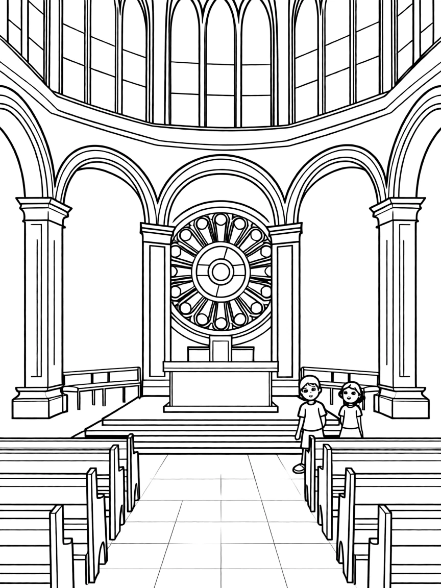 (France) Église Saint-Louis-en-l'Île classical interior