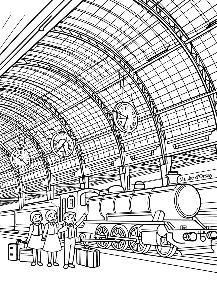 (France) Musée d'Orsay Belle Époque railway station