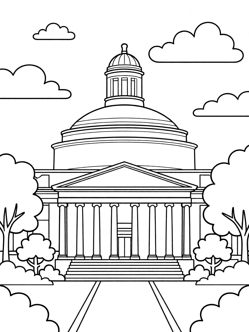(Massachusetts) MIT's distinctive dome building