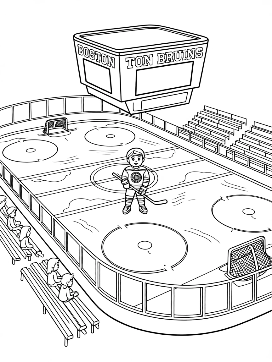(Massachusetts) Hockey rink for the Boston Bruins