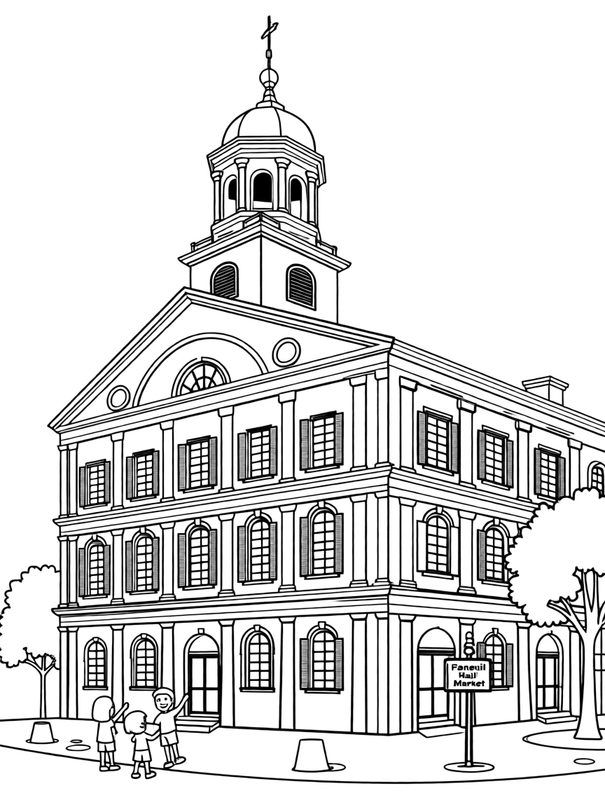 (Massachusetts) Faneuil Hall marketplace building