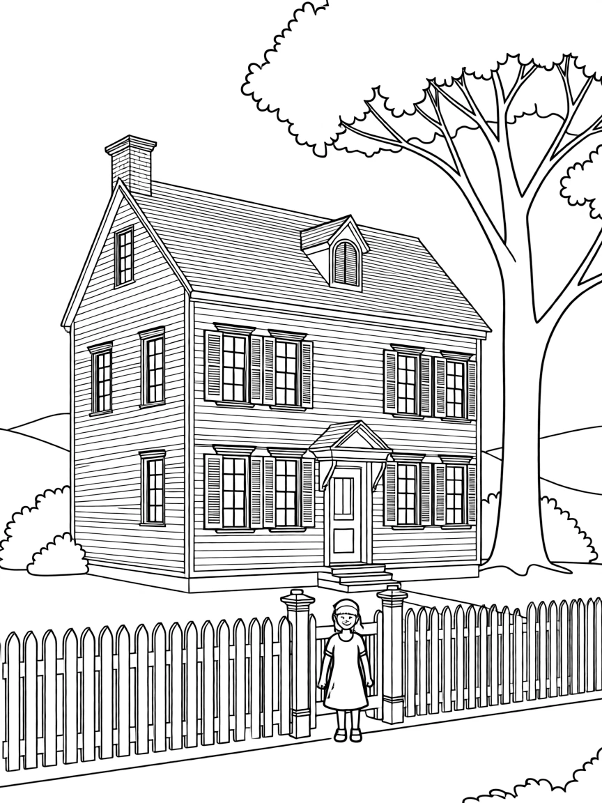 (Massachusetts) Emily Dickinson's house in Amherst