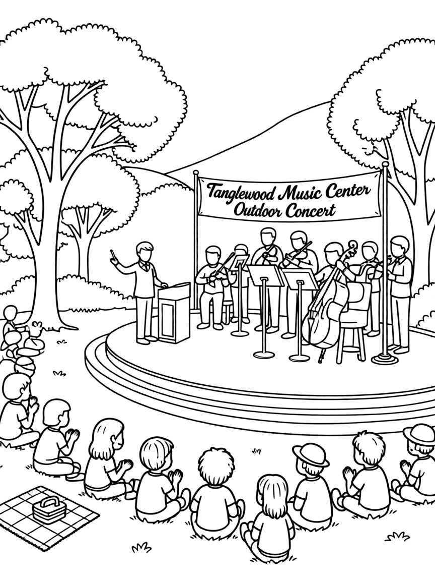 (Massachusetts) Tanglewood Music Center outdoor concert