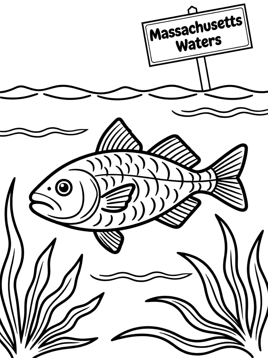 (Massachusetts) Cod fish swimming in Massachusetts waters