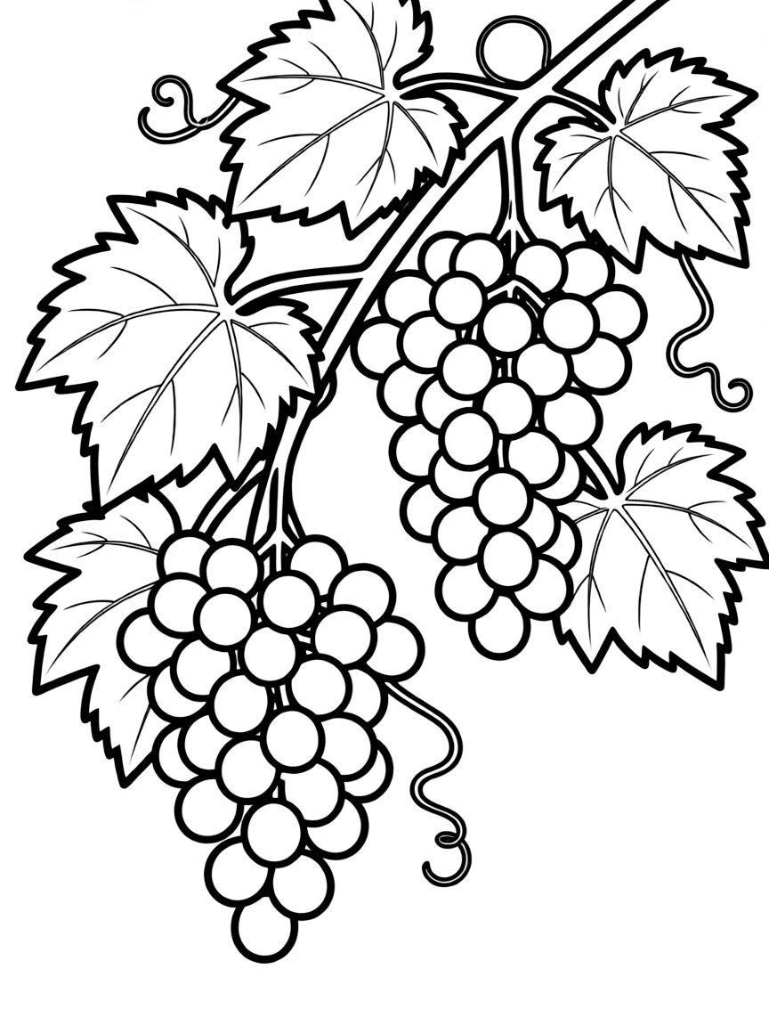 (Massachusetts) Concord grapes growing on vines