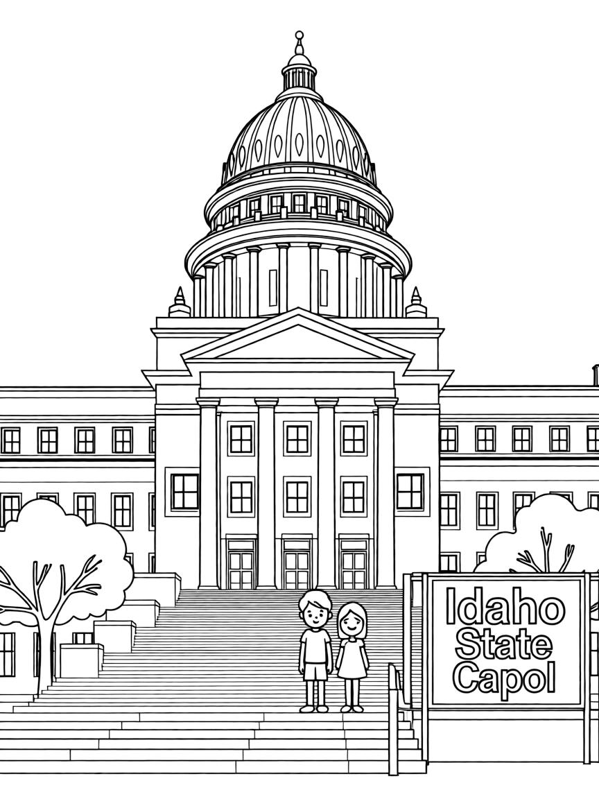 (Idaho) The Idaho State Capitol building in Boise
