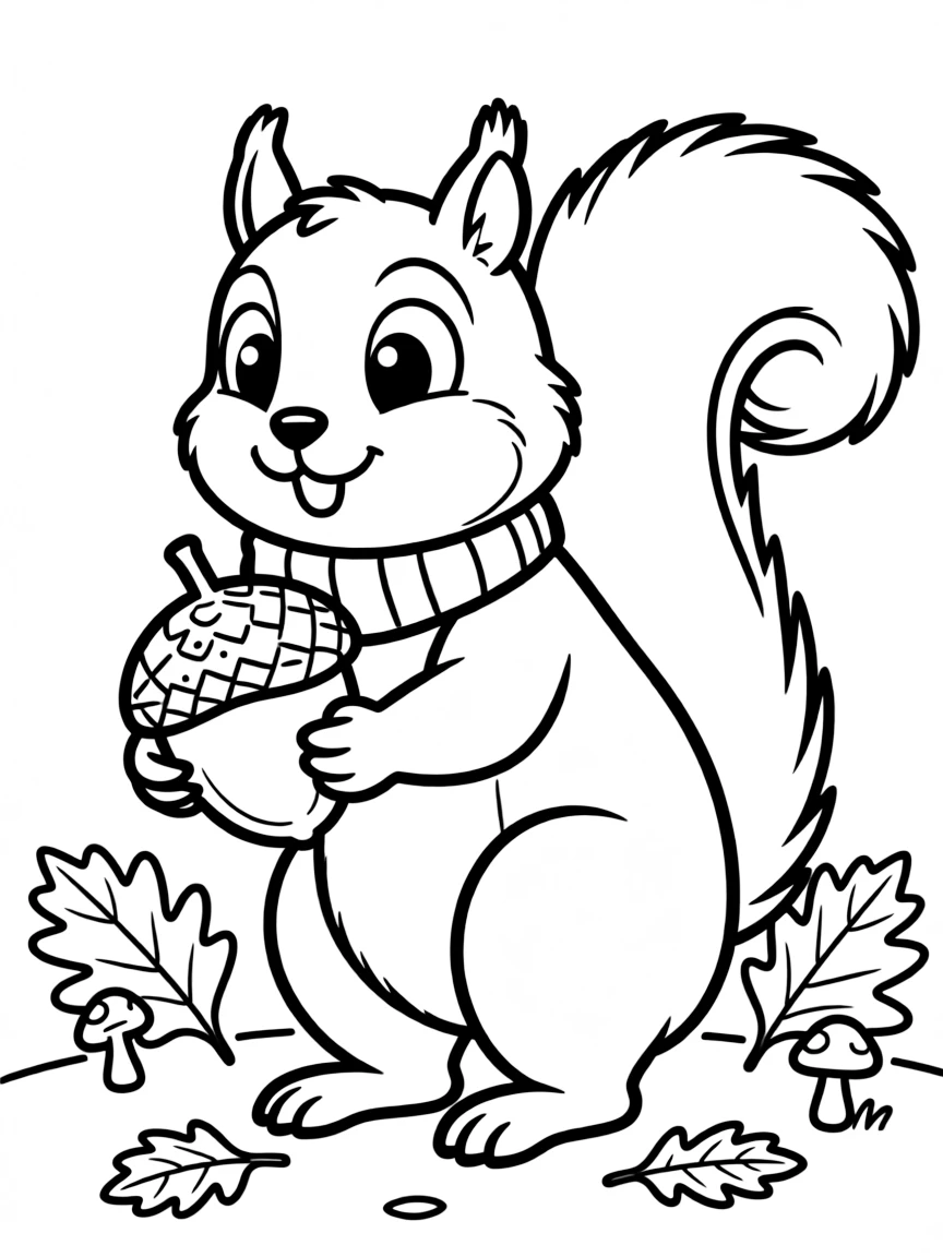 (Idaho) A squirrel holding an acorn