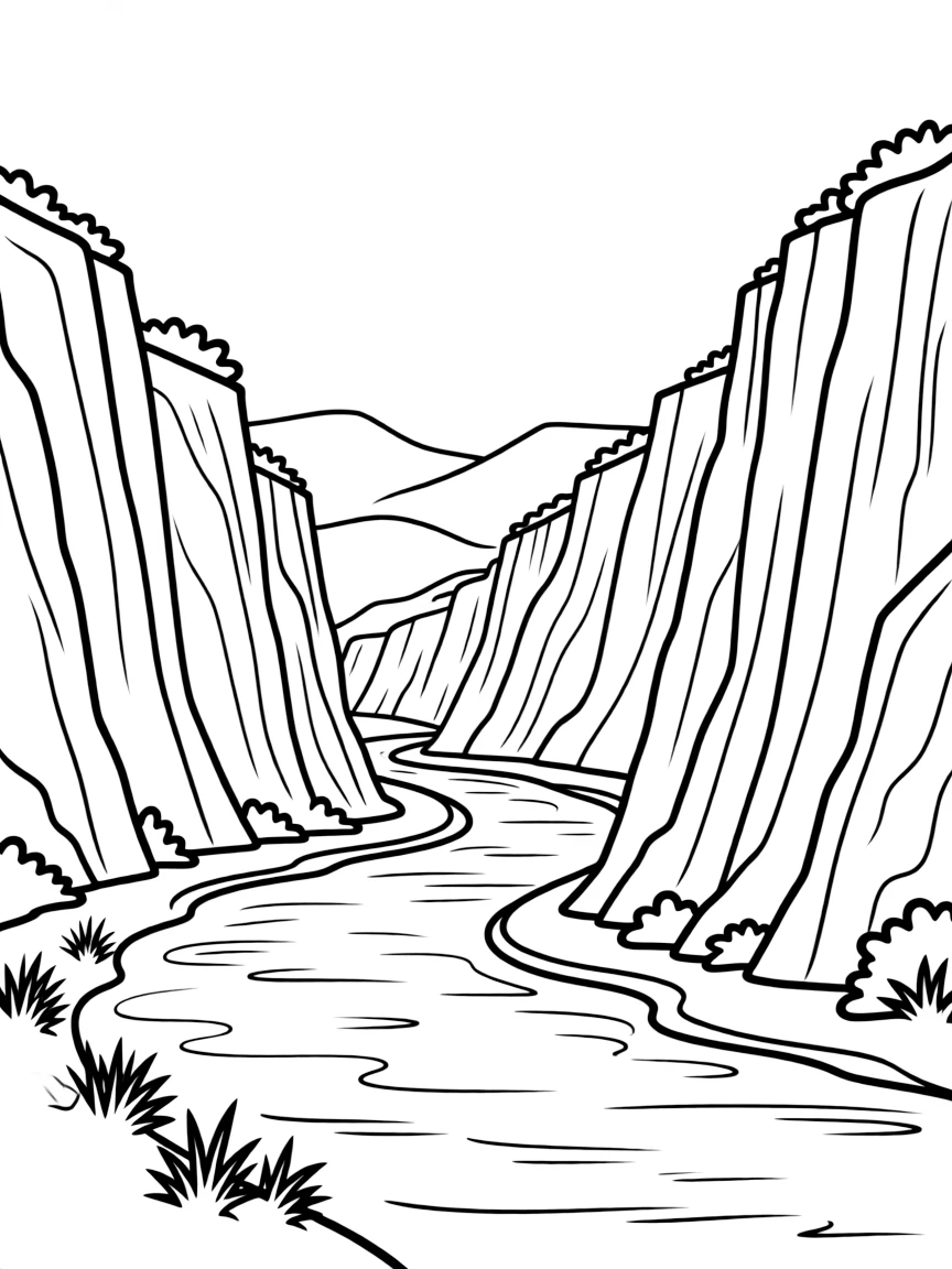 (Idaho) The Snake River winding through cliffs