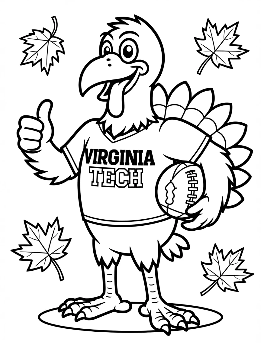 (Virginia) Virginia Tech's Hokie Bird mascot