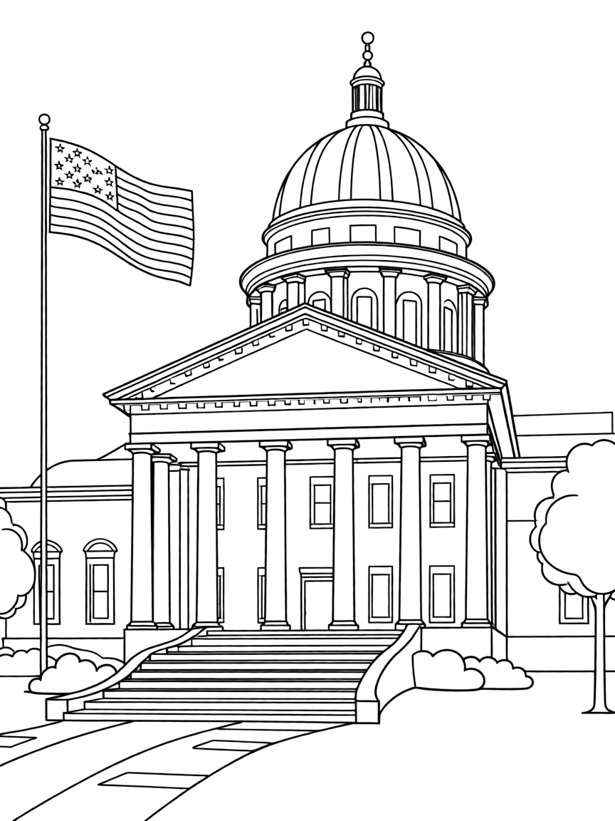 (Virginia) The Virginia General Assembly building in Richmond