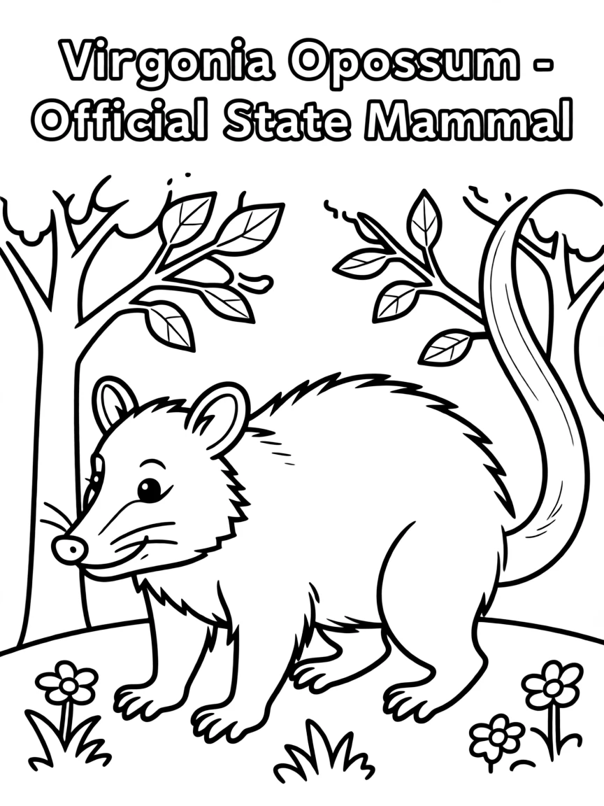(Virginia) Virginia opossums, the state's official mammal