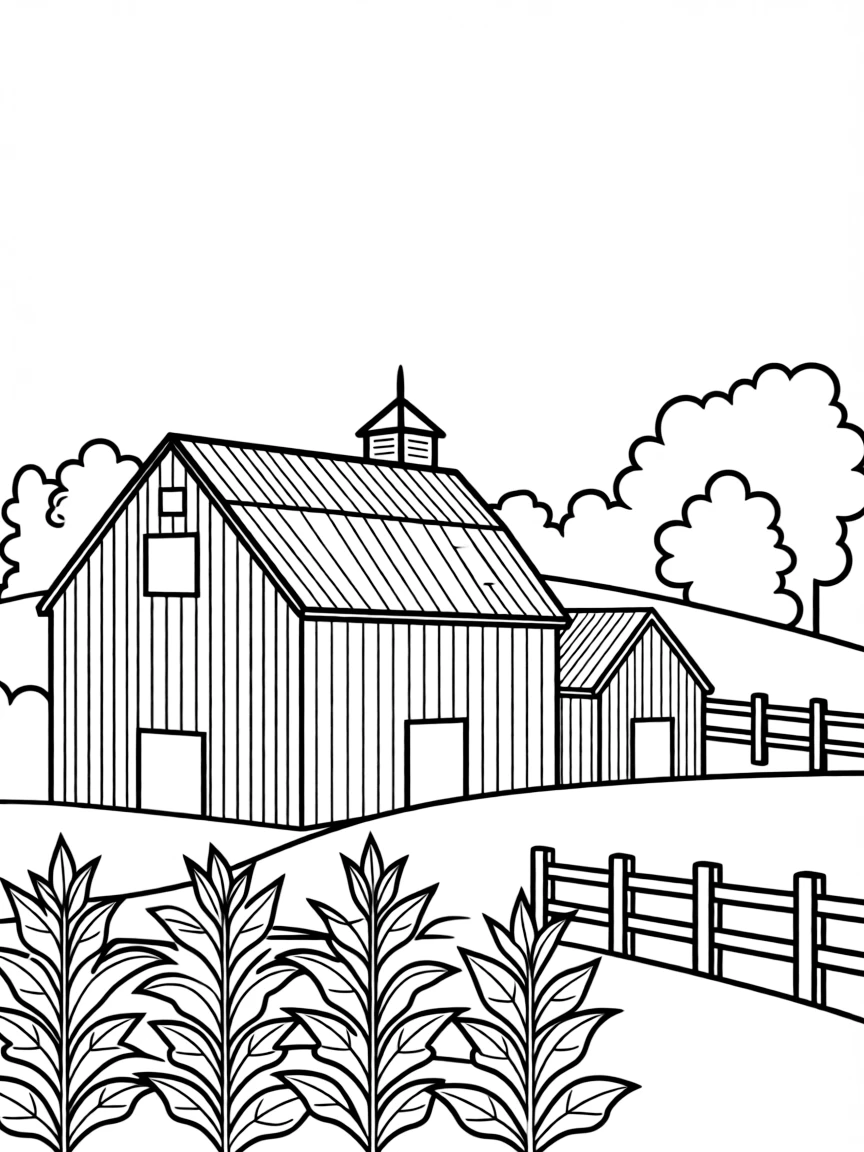(Virginia) Virginia's tobacco barns with distinctive architecture