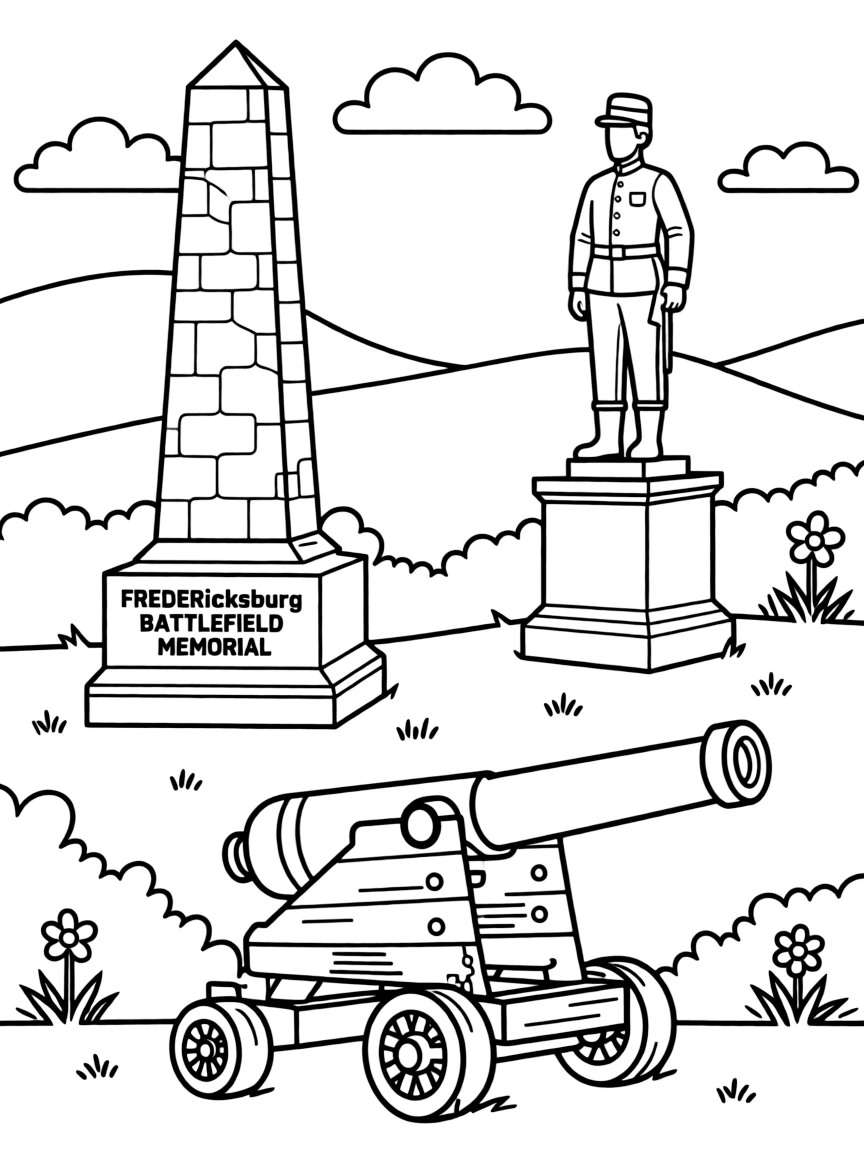 (Virginia) Fredericksburg battlefield monuments