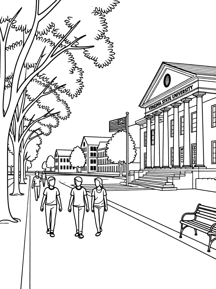 (Virginia) The Virginia State University campus